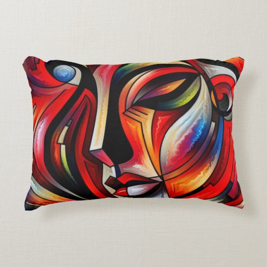 Abstract felgekleurd | accent kussen (Voorkant)