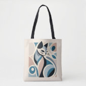 Abstract Feline Grace Tote Bag (Voorkant)