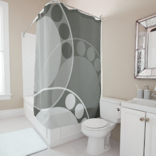 Abstract Fern Frond - neutraal - Shower Curtain Douchegordijn
