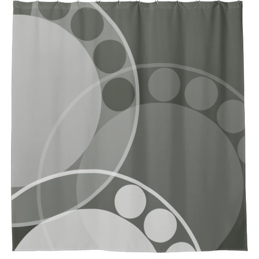 Abstract Fern Frond - neutraal - Shower Curtain Douchegordijn (Voorkant)