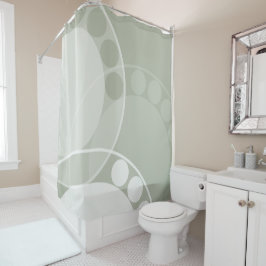 Abstract Fern Frond - neutraal - Shower Curtain Douchegordijn