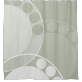 Abstract Fern Frond - neutraal - Shower Curtain Douchegordijn (Voorkant)