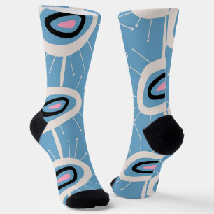 Abstract Festief Mid Century Modern Sokken