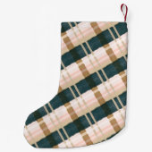 Abstract Festive Green Pink Gold Bow - Aangepast Kleine Kerstsok (Achterkant)