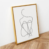 Abstract figuur 1 poster