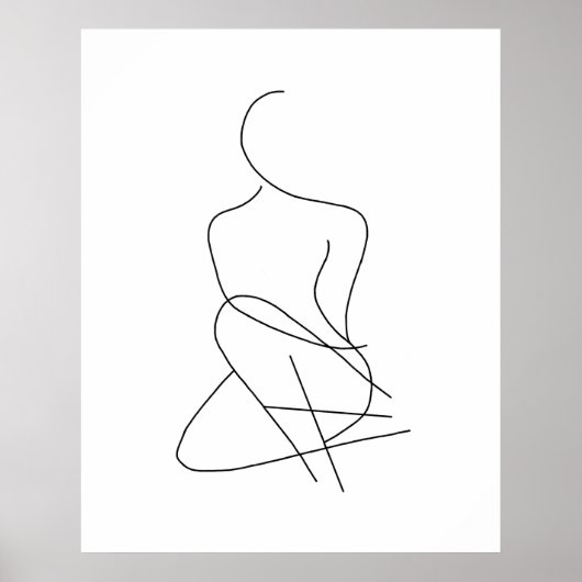 Abstract figuur 3 poster (Voorkant)