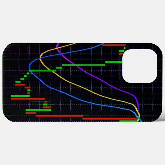 Abstract financieel diagram Case-Mate iPhone case (Achterkant (horizontaal))