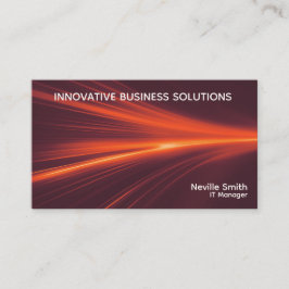 Abstract Fire Light Tech Business Computer  Visitekaartje