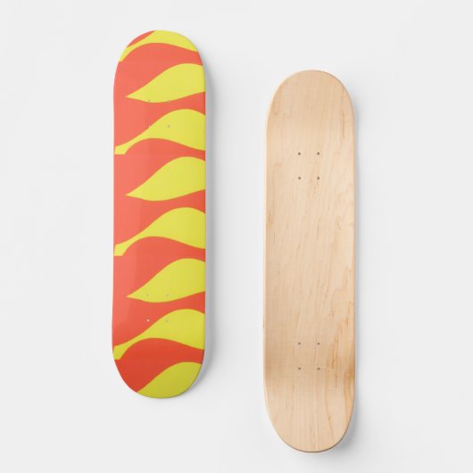 Abstract Fire Skateboard Deck (Voorkant)