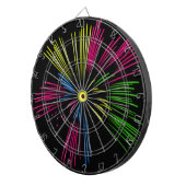 Abstract Fireworks Explosion Dart Board Dartbord (Voorkant Rechts)