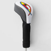 Abstract Fish Golf Head Hoesje Golfheadcover (Schuin)