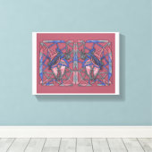 Abstract Flame Weaver Canvas (Insitu (Houten vloer))