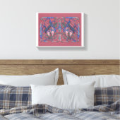 Abstract Flame Weaver Canvas Afdruk (Insitu (Slaapkamer))