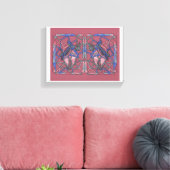 Abstract Flame Weaver Canvas Afdruk (Insitu (Woonkamer))