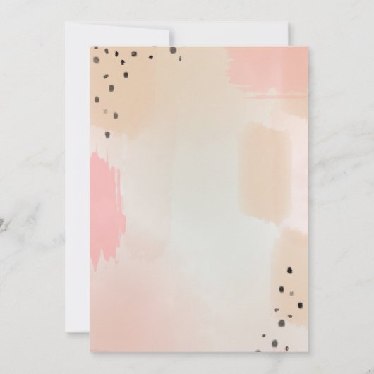 Abstract Flamingo Roze Vrijgezellenfeest Kaart (Achterkant)