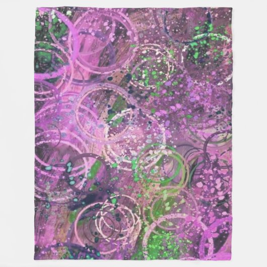 Abstract Fleece Deken (Voorkant)