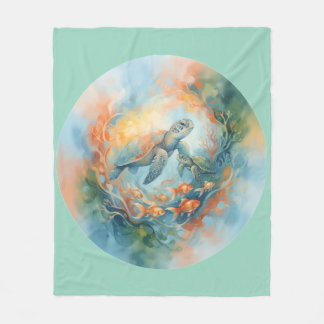 Abstract fleece deken