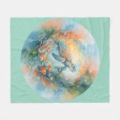 Abstract fleece deken (Voorkant (Horizontaal))