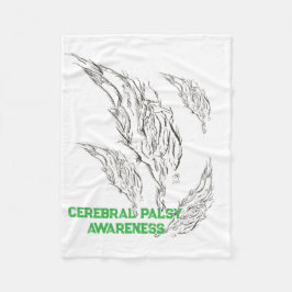 abstract fleece deken