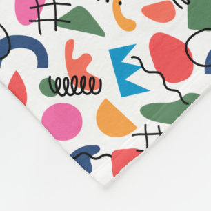 Abstract Fleece Deken