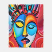 Abstract Fleece Deken (Voorkant)