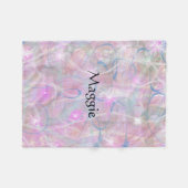 Abstract fleece deken in roze (Voorkant (Horizontaal))