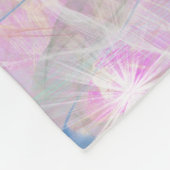 Abstract fleece deken in roze (Hoek)