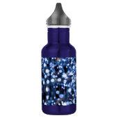 Abstract flesje blauw licht water waterfles (Links)