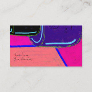 Abstract flesje nagellak visitekaartje