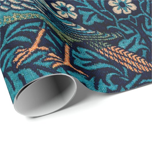  Abstract flessenpatroon en vogelpatroon Cadeaupapier (Rol Hoek)