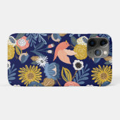  Abstract flessenpatroon en vogelpatroon Case-Mate iPhone Case (Achterkant (horizontaal))