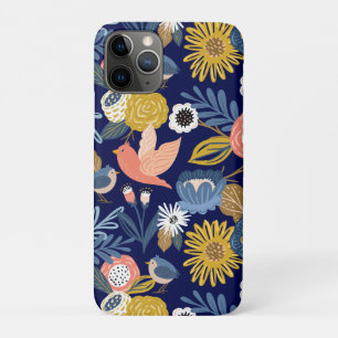 Abstract flessenpatroon en vogelpatroon Case-Mate iPhone Case