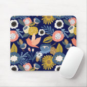  Abstract flessenpatroon en vogelpatroon Muismat (Met muis)