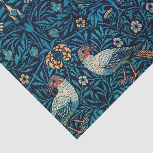 Abstract flessenpatroon en vogelpatroon Tissuepapier (Detail)