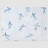 Abstract Floating Silhouettes Pattern Tissuepapier (Voorkant)