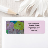 Abstract Floral-adreslabel Etiket (Insitu)