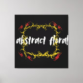 Abstract Floral Art Design | Modern Flower Canvas Afdruk (Voorkant)