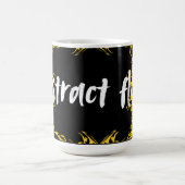 Abstract Floral Art Design | Modern Flower Koffiemok (Center)