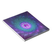 Abstract Floral Beauty Colorful Fractal Art Flower Notitieblok (Schuin)