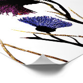 Abstract Floral Canvas Poster (Hoek)