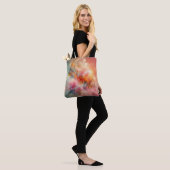 Abstract Floral Cloud Ink Landscape Tote Bag (Op model)
