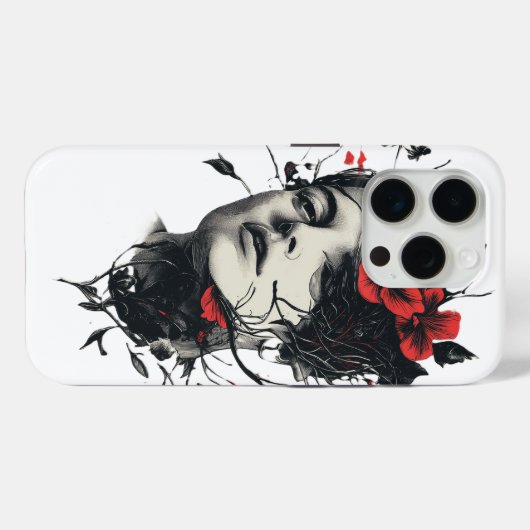 Abstract Floral design Case-Mate iPhone Case (Achterkant (horizontaal))