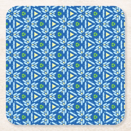 Abstract Floral design Kartonnen Onderzetters (Voorkant)