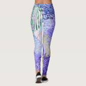 Abstract Floral design Leggings (Achterkant)