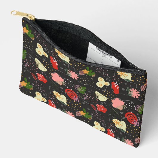 Abstract Floral Doodle Etui (Open)