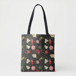 Abstract Floral Doodle Tote Tote Bag
