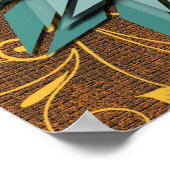 Abstract Floral Earth Tone Poster (Hoek)