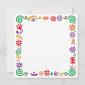 Abstract Floral Flat Card–Colorful Modern Folk Art (Achterkant)