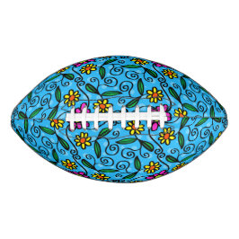 Abstract Floral Football