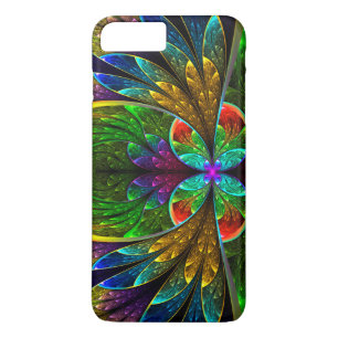 Abstract Floral Glas in lood Patroon iPhone 8/7 Plus Hoesje